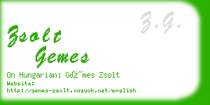 zsolt gemes business card